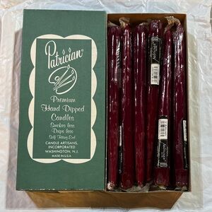 Patrician Hand-Dipped Red Candles